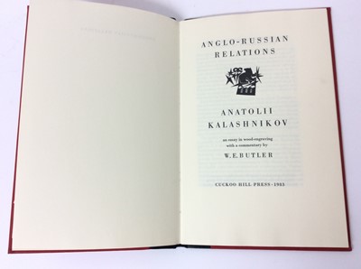 Lot 55 - Anatolii Kalashnikov - Anglo- Russian Relations, three other private press publications