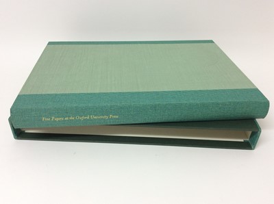 Lot 60 - John Ridgwell "Fine Papers at the Oxford University Press", The Whittington Press 1999