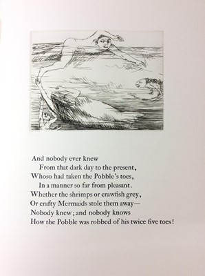 Lot 65 - Edward Lear ‘The Pobble who has no toes’ illustrated Margaret Lock