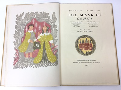 Lot 66 - John Milton and Henry Lawes - The Mask of Comus, Nonesuch Press 1937
