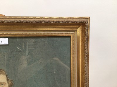 Lot 6 - English  School, Edwardian pastel portrait of a seated gentleman in black coat, 59cm x 46cm, in glazed gilt frame