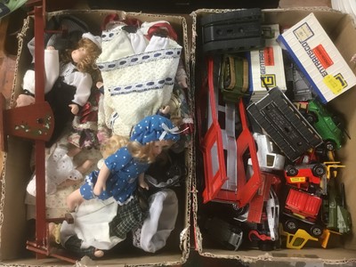 Lot 427 - Group of toys cars and dolls