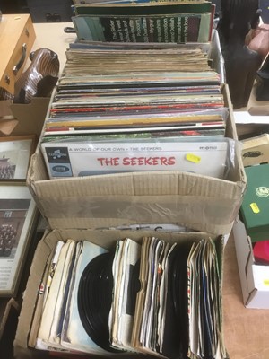 Lot 431 - Collection of LP records and singles, mostly 70s