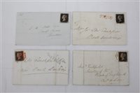 Lot 1393 - Postal History - G.B. 1840 1d black on cover...