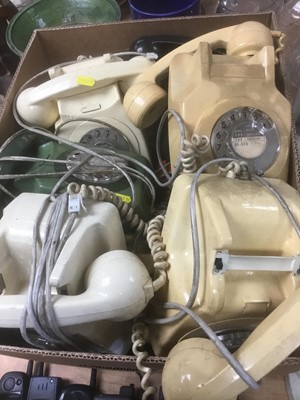 Lot 362 - Ten vintage telephones