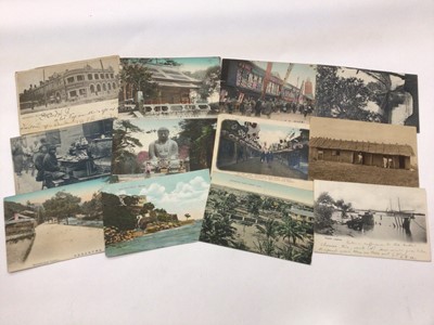 Lot 1415 - One box of assorted postcards to include cards of Australia and the Far East circa. 1900 - 1910