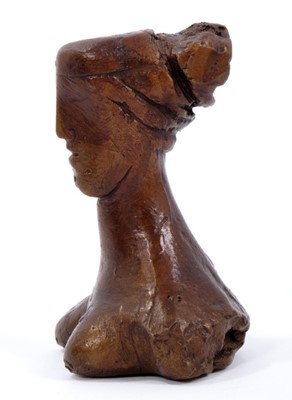 Lot 1055 - *Dame Elisabeth Frink (1930-1993) Queen bronze chess piece ‘Goggled Heads' 1967/9