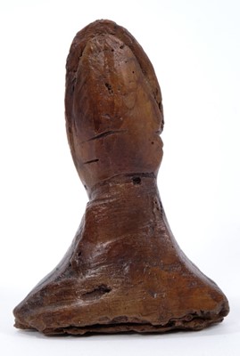 Lot 1054 - *Dame Elisabeth Frink (1930-1993) Bishop bronze chess piece ‘Goggled Heads' 1967/9