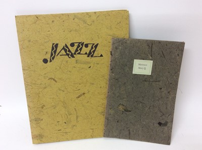 Lot 95 - Jazz instruments - Weather Bird Press, 2003, numbered 12/50, and  Mistress Mary (2)