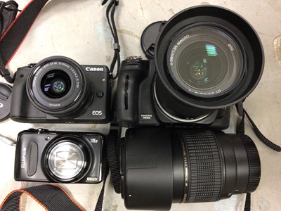 Lot 277 - Three boxes of assorted cameras to include Canon, Nikon and others