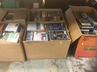 Lot 348 - Five boxes of various CDs and DVDs (5 boxes)