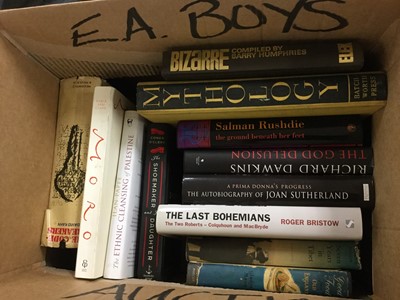 Lot 439 - Seven boxes of assorted books to include some folio society, art and other reference books