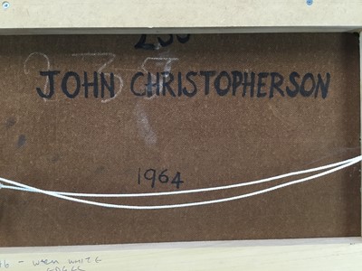 Lot 1297 - John Christopherson (1921-1994) oil on board - Abstract