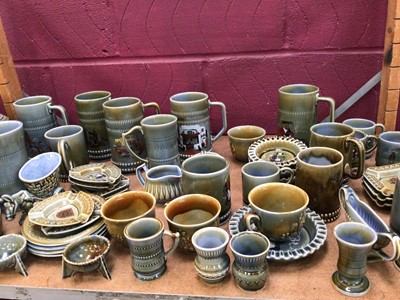 Lot 538 - Collection Irish Wade items including mugs, tankards, dishes, vases etc