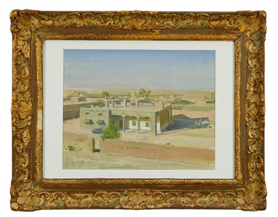 Lot 1033 - *Frank Wootton (1911-1998) oil on canvas laid on board - Iran Landscape