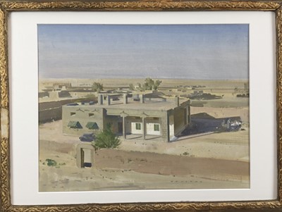 Lot 1033 - *Frank Wootton (1911-1998) oil on canvas laid on board - Iran Landscape