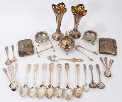 Lot 254 - Selection of miscellaneous late 19th/early 20th silver