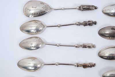 Lot 273 - Unusual Victorian silver set of Sir Walter Scott character spoons