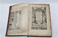 Lot 1416 - Books - 17th century leather bound bible - The...