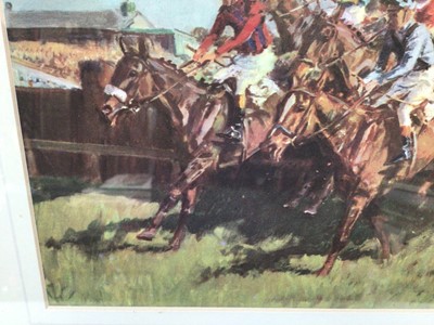 Lot 19 - Peter Biegel (1913-1988) coloured print - The Whitbread Gold CUp, 1966, 20cm x 24cm, in glazed gilt frame