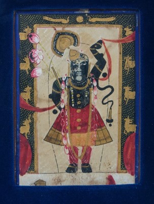 Lot 851 - Very early, possibly 16th century Indian gouache miniature