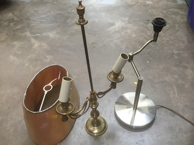 Lot 177 - Sundry items including large Deco Continental plaster relief vase, also textiles - damask tablecloths and embroidered napkins etc, also Greek hammered brass light fitting, twin branch wall light
