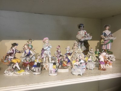 Lot 192 - Collection of Continental porcelain figures