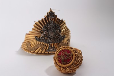 Lot 777 - Fine Victorian 12th (Prince of Wales's) Royal Lancers Lance cap plate / badge