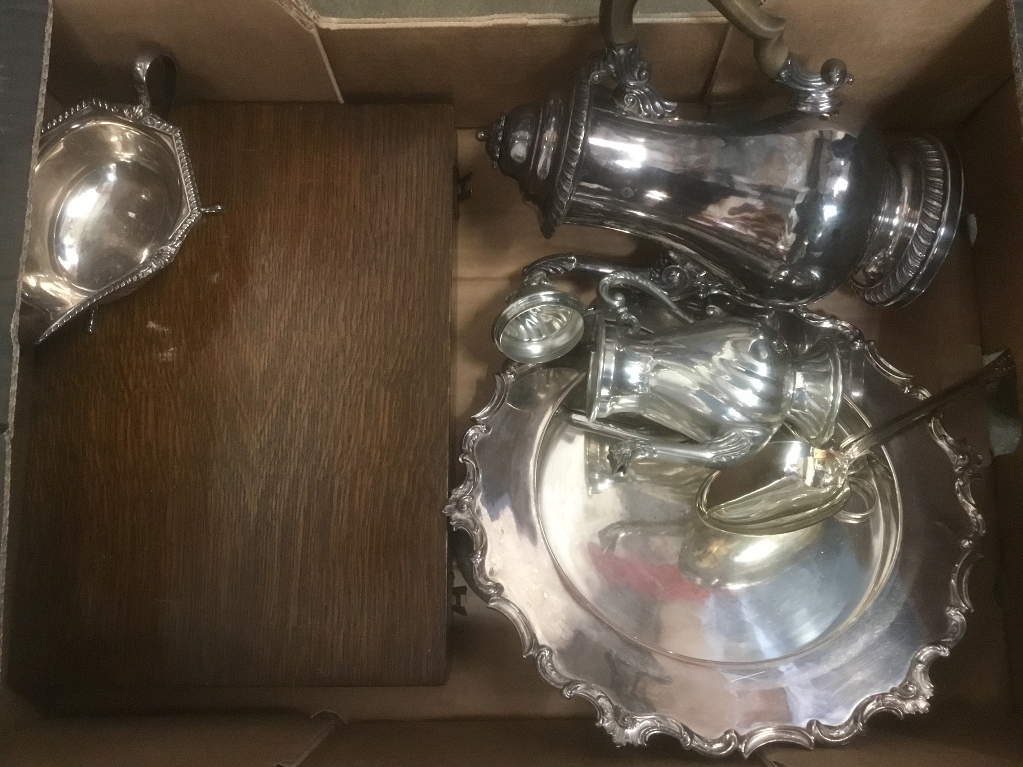 Lot 235 Small collection of silver plate items