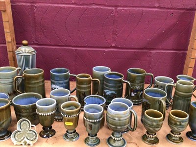 Lot 539 - Collection of Irish porcelain and Wade including tankards, dishes, lighters, ashtrays etc