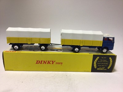 Lot 2001 - Dinky Mercedes-Benz truck and trailer No. 917 boxed