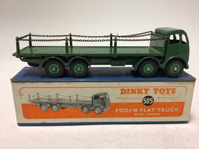 Lot 2018 - Dinky Foden flat truck with chairs No. 505 boxed