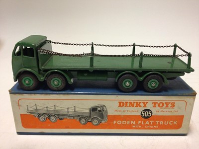 Lot 2018 - Dinky Foden flat truck with chairs No. 505 boxed