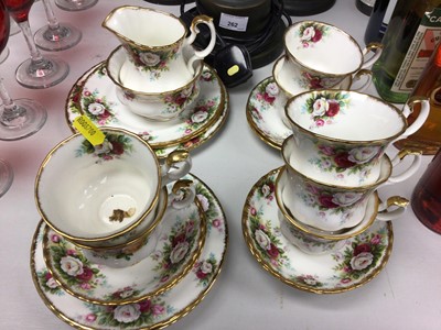 Lot 263 - Group of Royal Albert Celebration and Old Country Roses pattern teaware