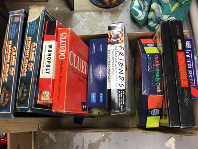 Lot 273 - Two boxes of various toys to include board games and model cars (2 boxes)
