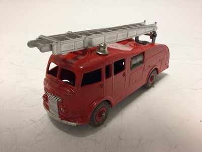 Lot 2030 - Dinky Supertoys fire engine with extending ladder No. 955 boxed plus Dinky turntable fire escape No. 956 boxed (2)