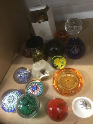 Lot 220 - Collection of paperweights by Doulton, Caithness and others