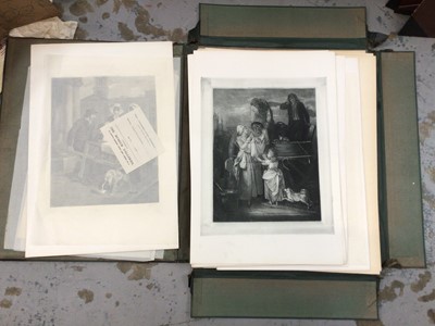 Lot 107 - Three portfolios containing a large quantity of prints