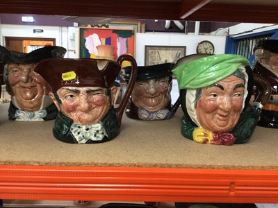 Lot 110 - Collection of eight Royal Doulton character jugs