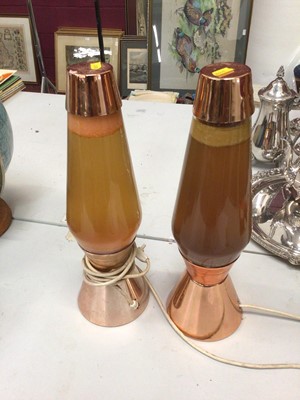 Lot 556 - Pair of 1970s lava lamps