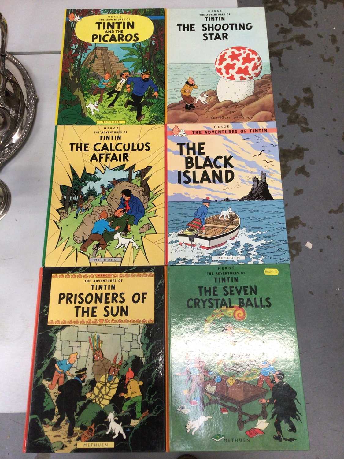 Lot 565 - Six Tintin annuals