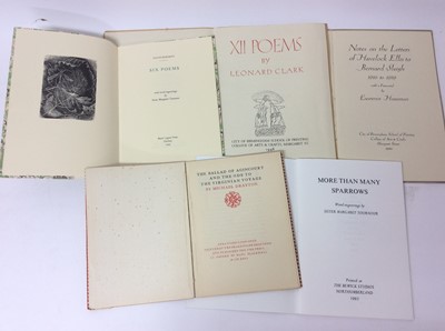 Lot 105 - Sister Margaret Tournour - More than many Sparrows, together with four other private press publications