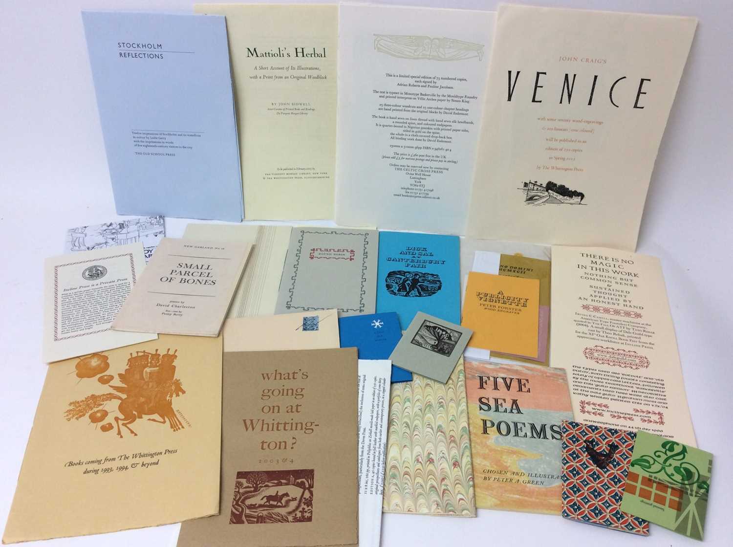 Lot 107 - A large bundle of publications relating to private press, also correspondence by Miriam Macgregor and others