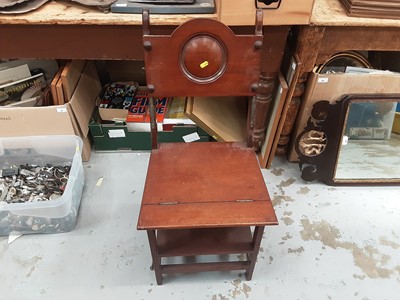 Lot 954 - Victorian mahogany library steps