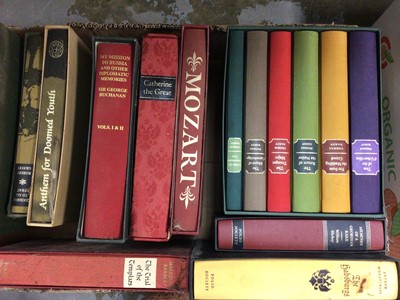 Lot 280 - Folio Society books and other (five boxes)