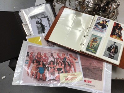 Lot 563 - James Bond 007 ephemera, including film lobby card prints, postcards and photographs