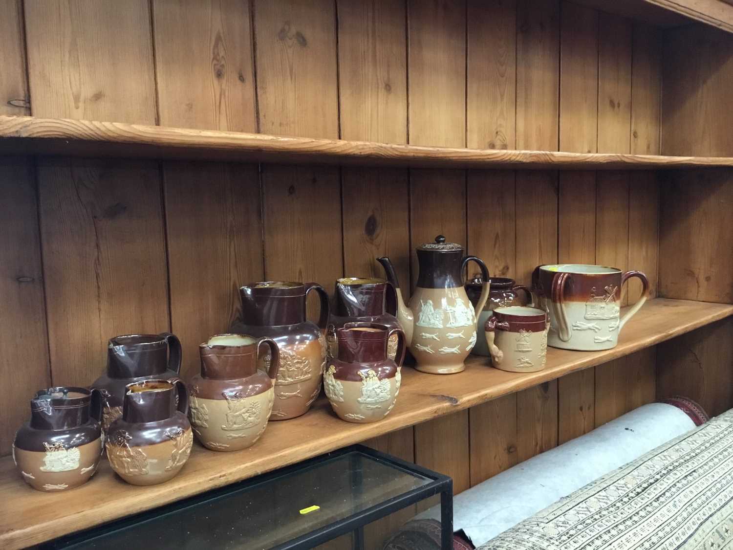 Lot 300 - Collection of 19th century glazed pottery