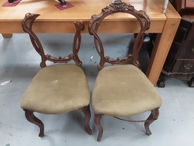 Lot 961 - Four antique chairs