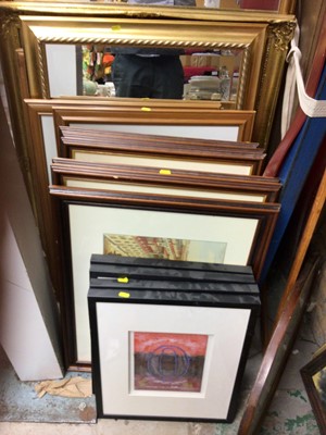 Lot 286 - Group of pictures and prints, including pencil sketches Matisse and various mirrors