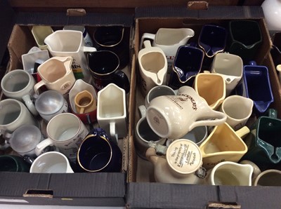 Lot 453 - Large collection of pub advertising jugs, tankards and steins (4 boxes)